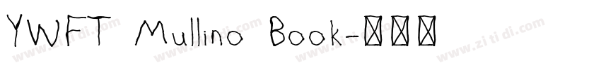 YWFT Mullino Book字体转换